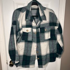 Flannel Shirt Long Sleeve Shaket Button Down Thick
Plaid Jacket Coat Fall Winter